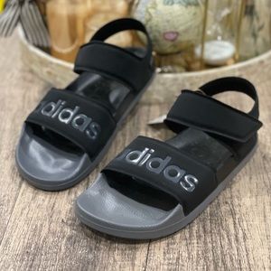 Adidas Adilette Sandal In Black/grey Five/black